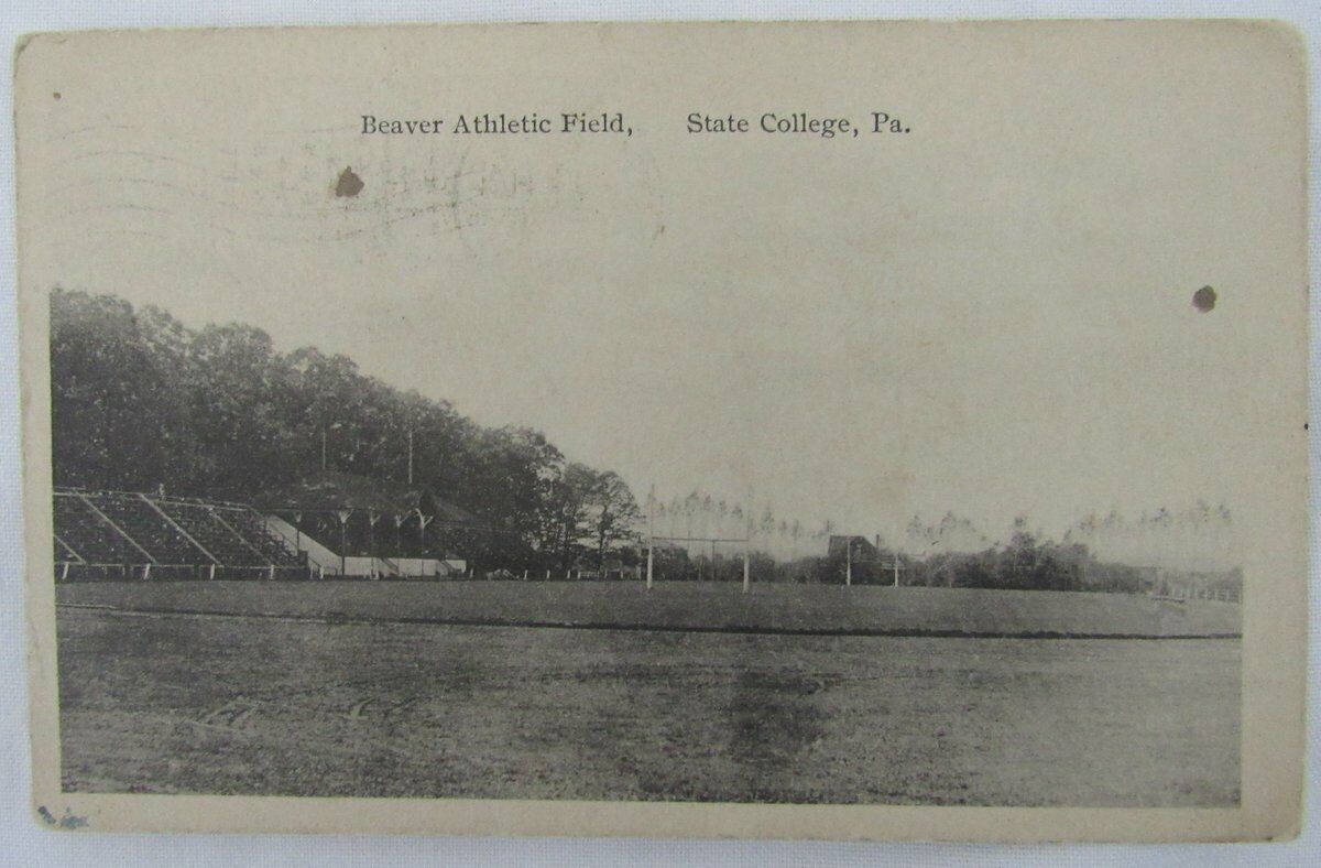 Penn State University PSU Football Beaver Field, State College Postcard 136389