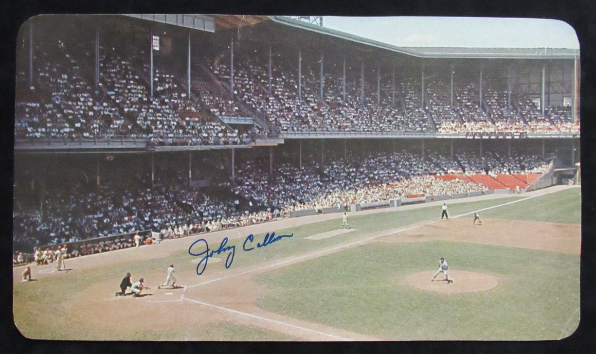 Johnny Callison Phillies Signed 9x15 Photo of Connie Mack Stadium 189428