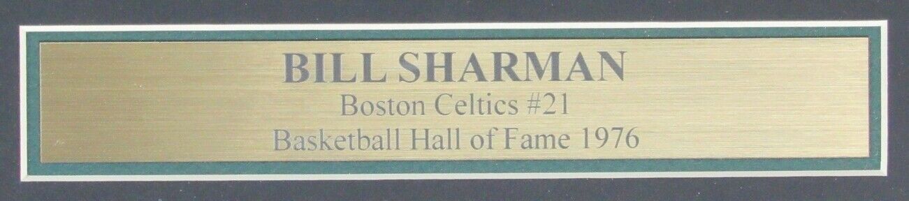 Bill Sharman HOF Boston Celtics Signed/Autographed 8x10 Photo Framed JSA 157433