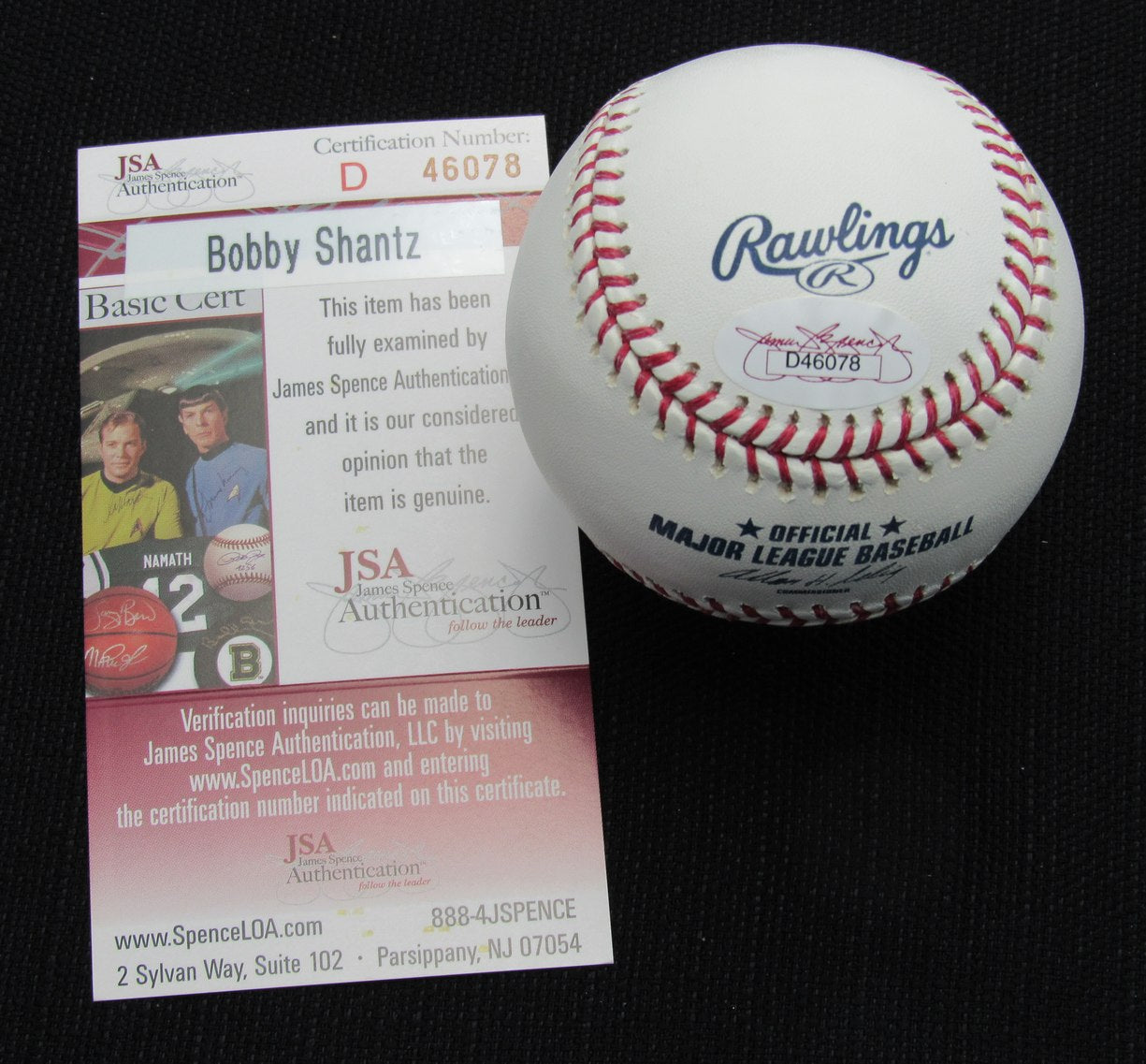 Bobby Shantz Signed/Auto Yankees 100th OML Baseball JSA 186877