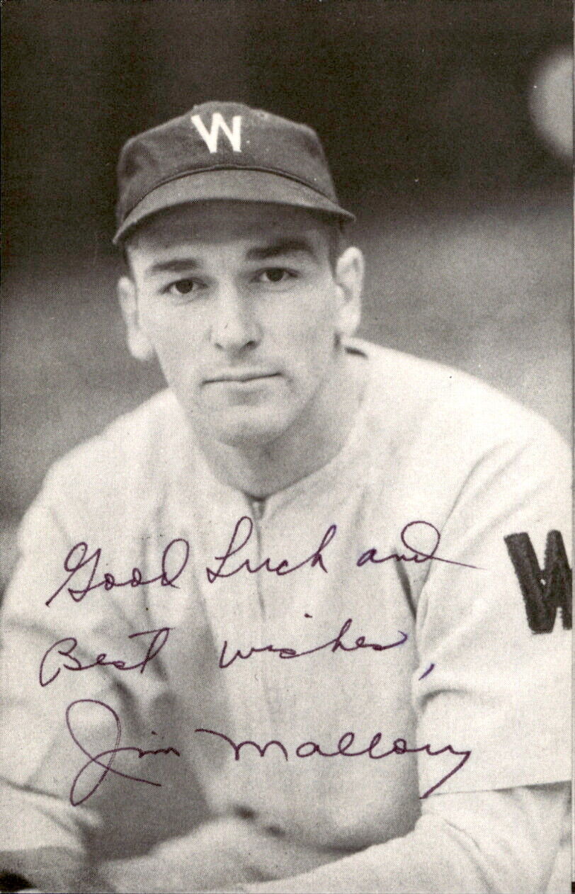 Jim Mallory Senators d. 2001 Signed/Autographed 3x5 Photo 178593