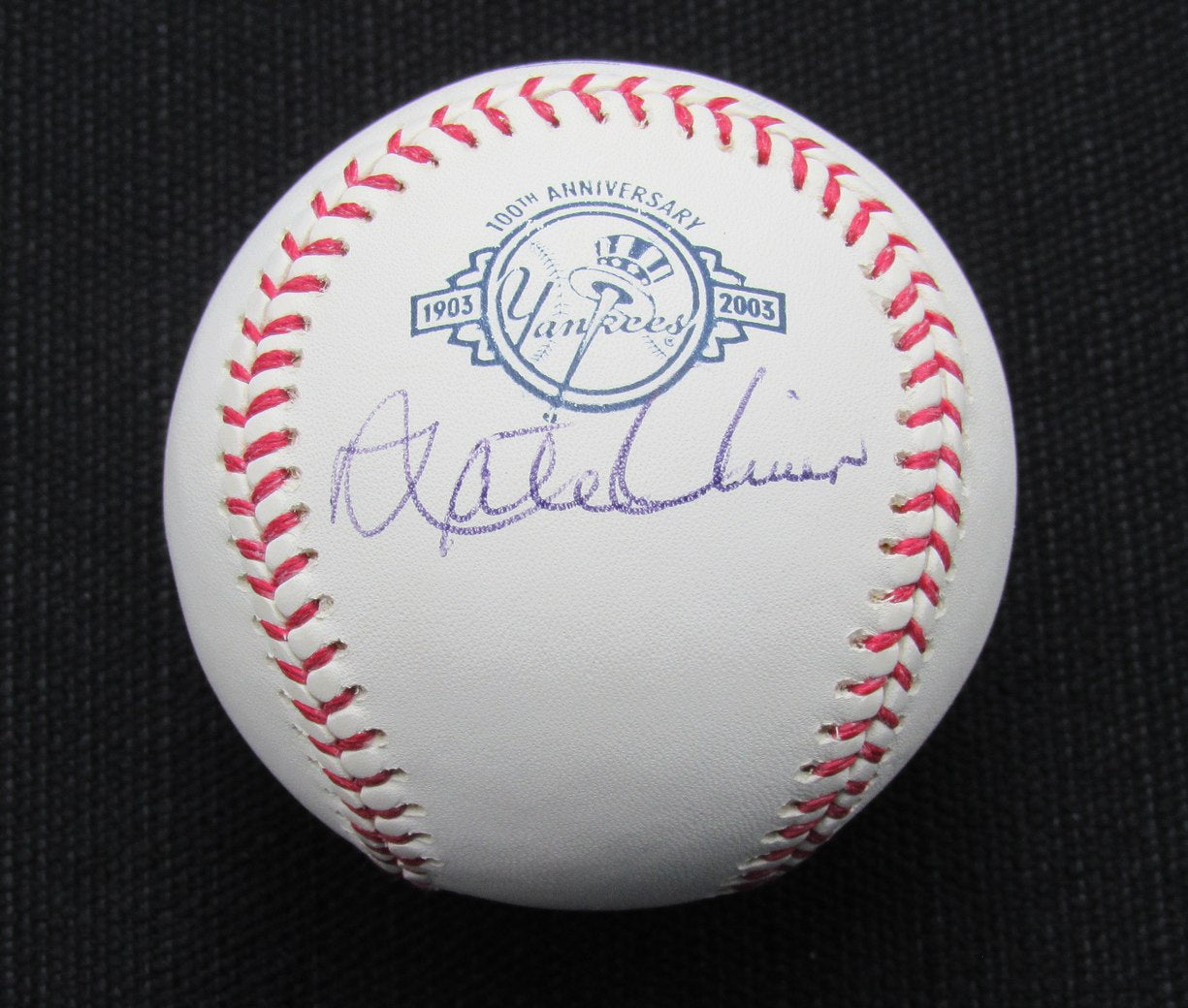 Nate Oliver Signed/Auto Yankees 100th OML Baseball JSA 186752