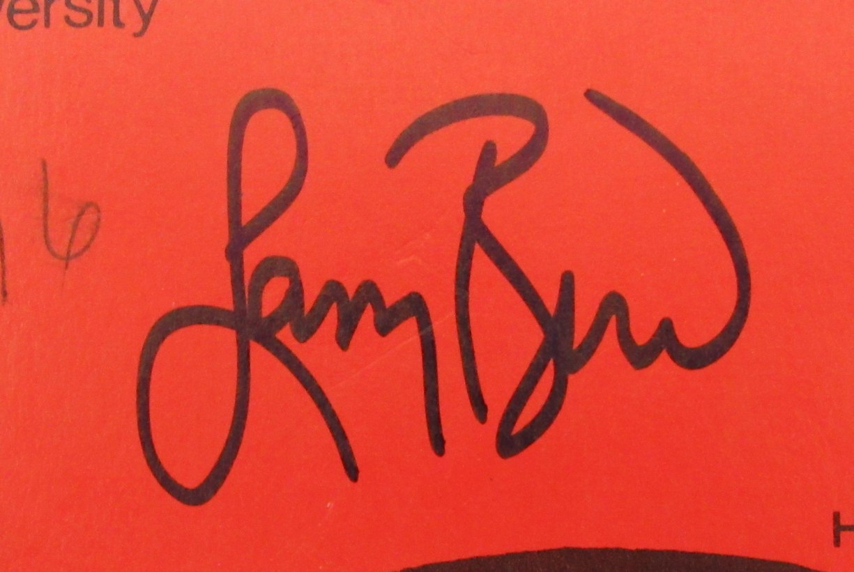 Larry Bird HOF Signed/Auto 1979 College Basketball Program Indiana State 189244