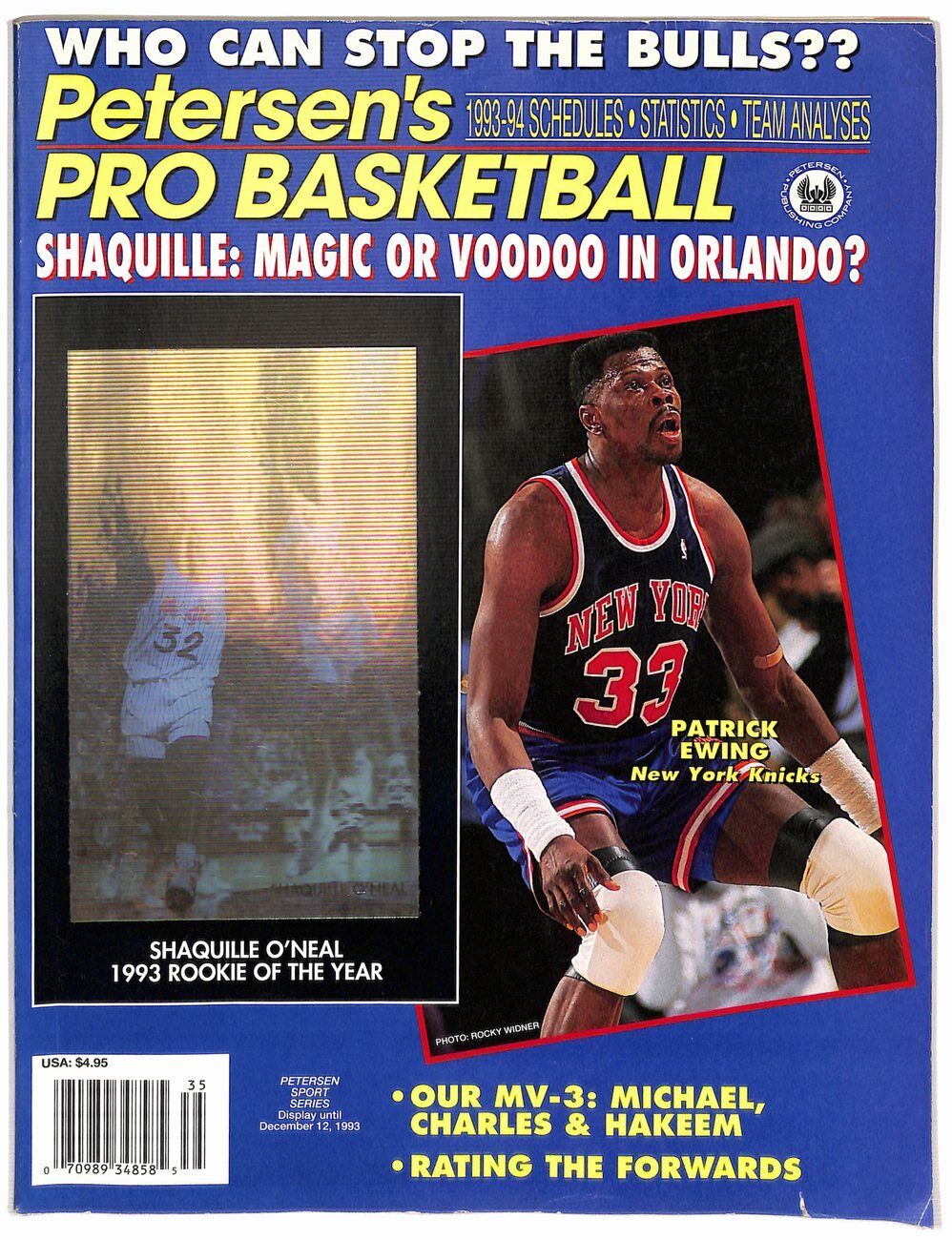 1993-94 Petersen's Pro Basketball Patrick Ewing HOF New York Knicks 181689