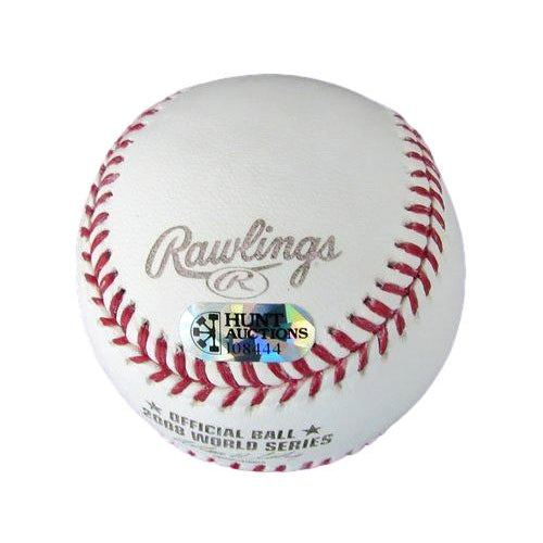 Jayson Werth Signed/Inscr 2008 World Series Baseball Phillies Hunt Holo 190083
