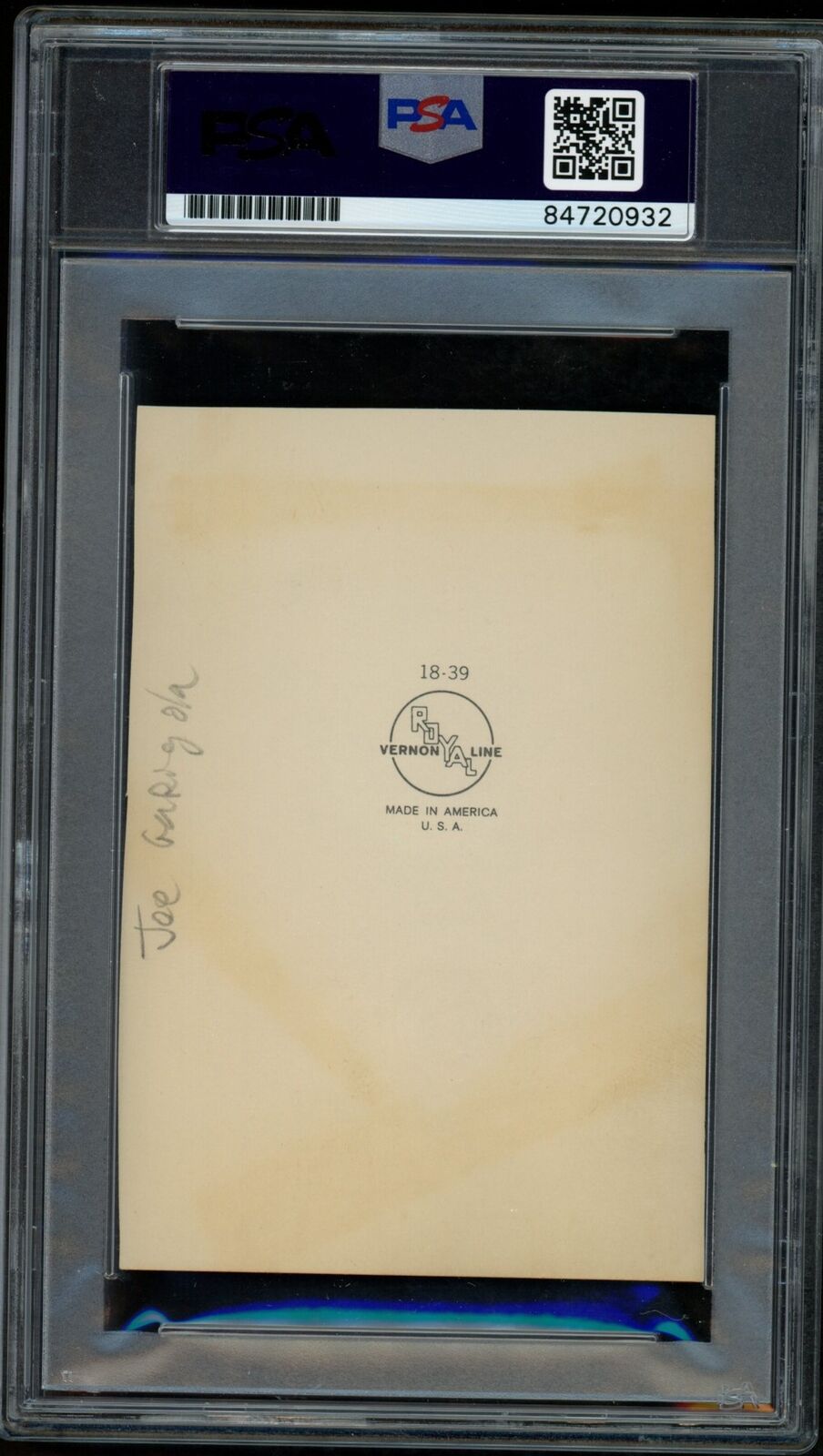 Joe Garagiola HOF Autographed Cut Card St. Louis Cardinals PSA/DNA