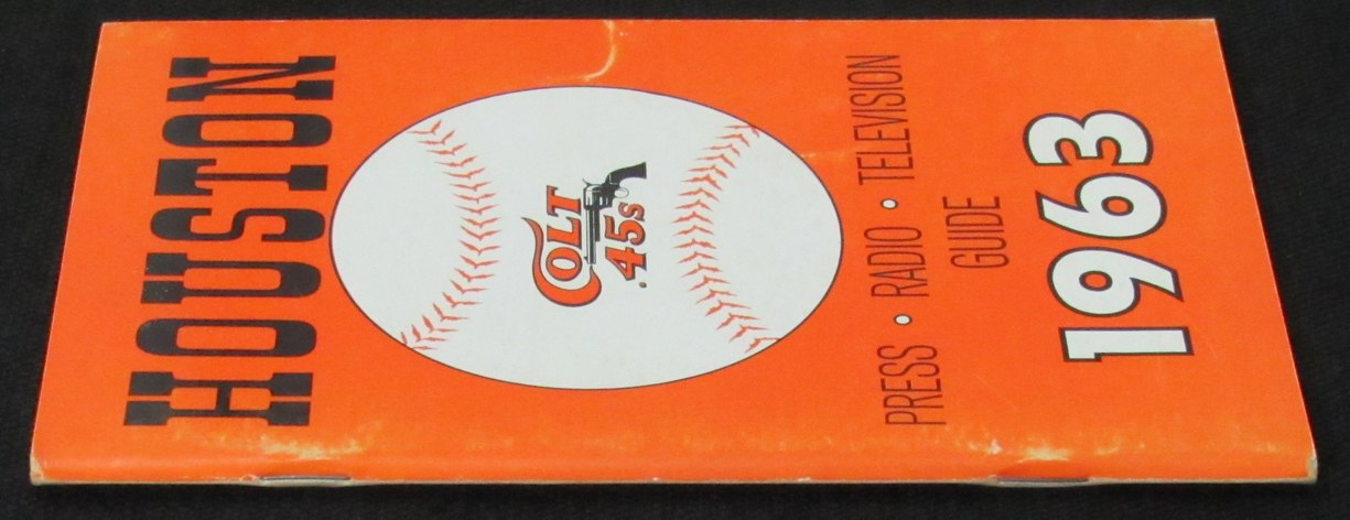1963 Houston Colt .45s Media/Press Guide 188801