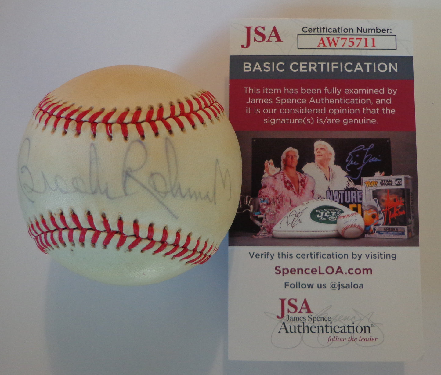 Brooks Robinson HOF Signed/Autographed OAL Baseball Baltimore Orioles JSA 191816