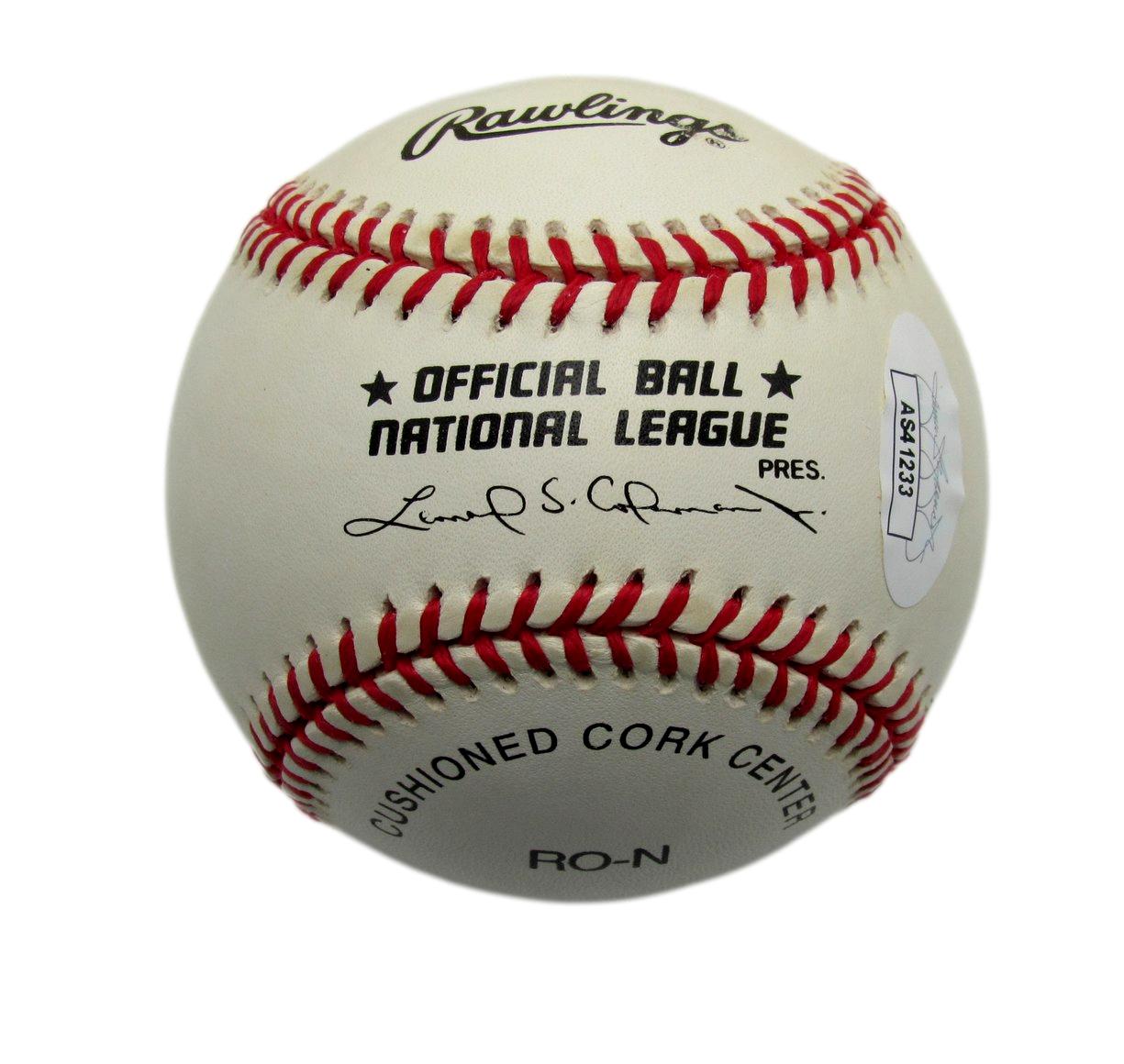 Terry Pendleton Signed/Inscr Rawlings ONL Baseball Atlanta Braves MVP JSA 187310