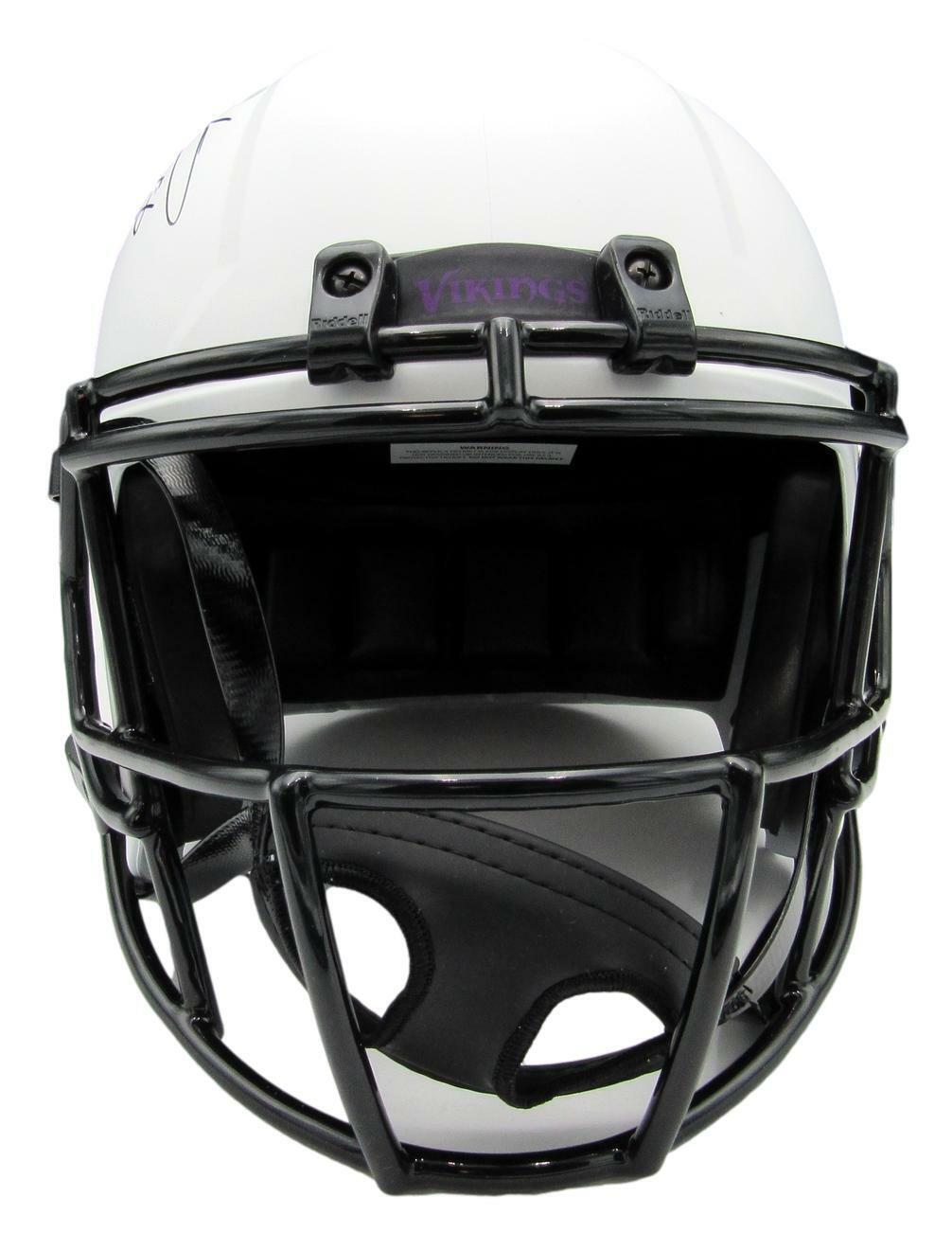 Fran Tarkenton Signed Vikings Full Size Lunar Eclipse Replica Helmet JSA 159050