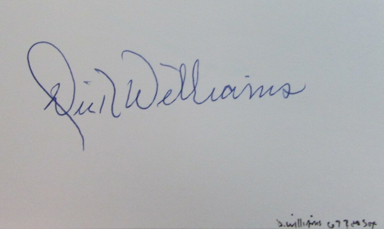 Dick Williams HOF 1967 Boston Red Sox Signed 3x5 Index Card w/ 5x7 Photo 158519