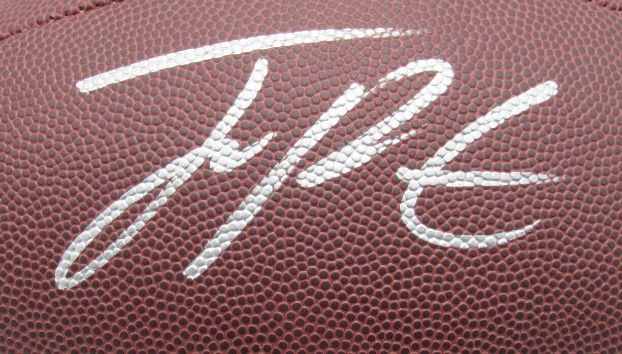 Joey Porter Jr. Autographed Brown "The Duke" Football Steelers PSA/DNA 177461