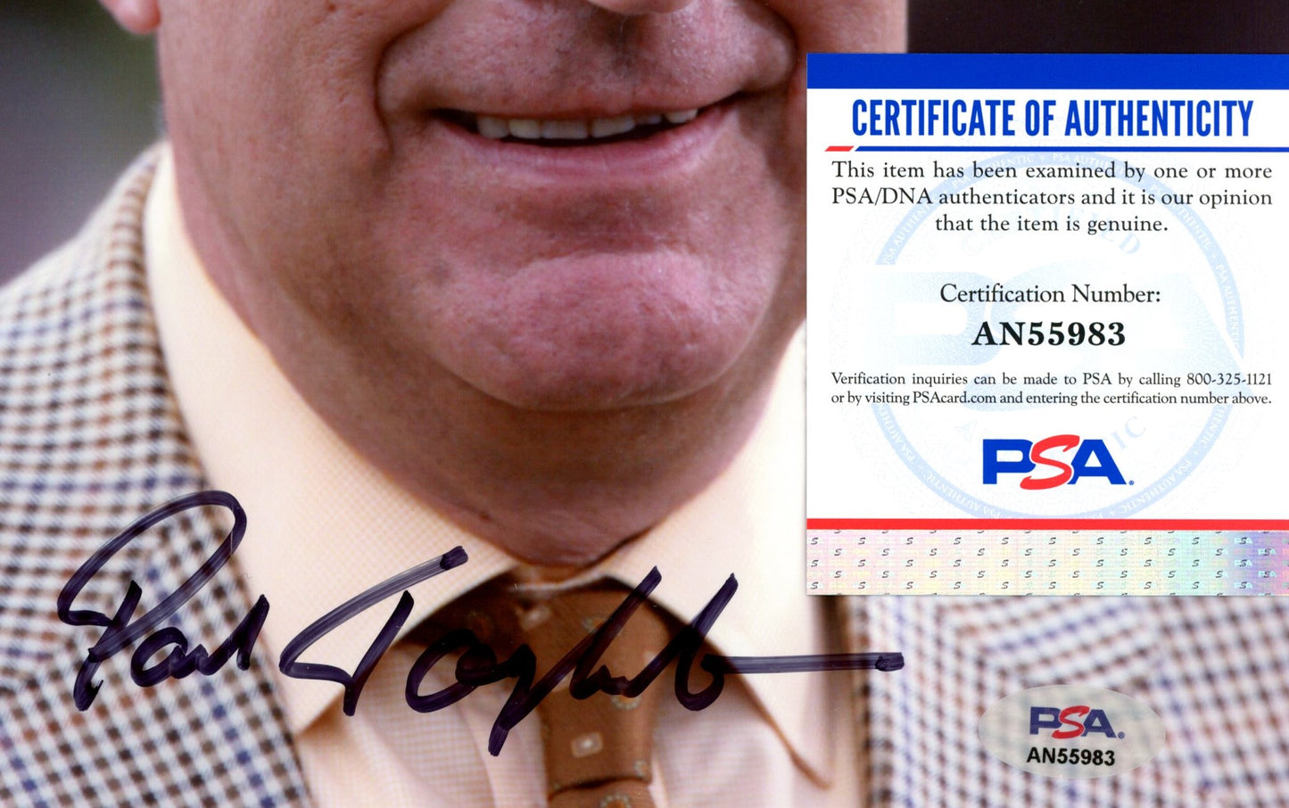 Paul Tagliabue Signed/Auto 8x10 Photo NFL Commissioner PSA/DNA 188120