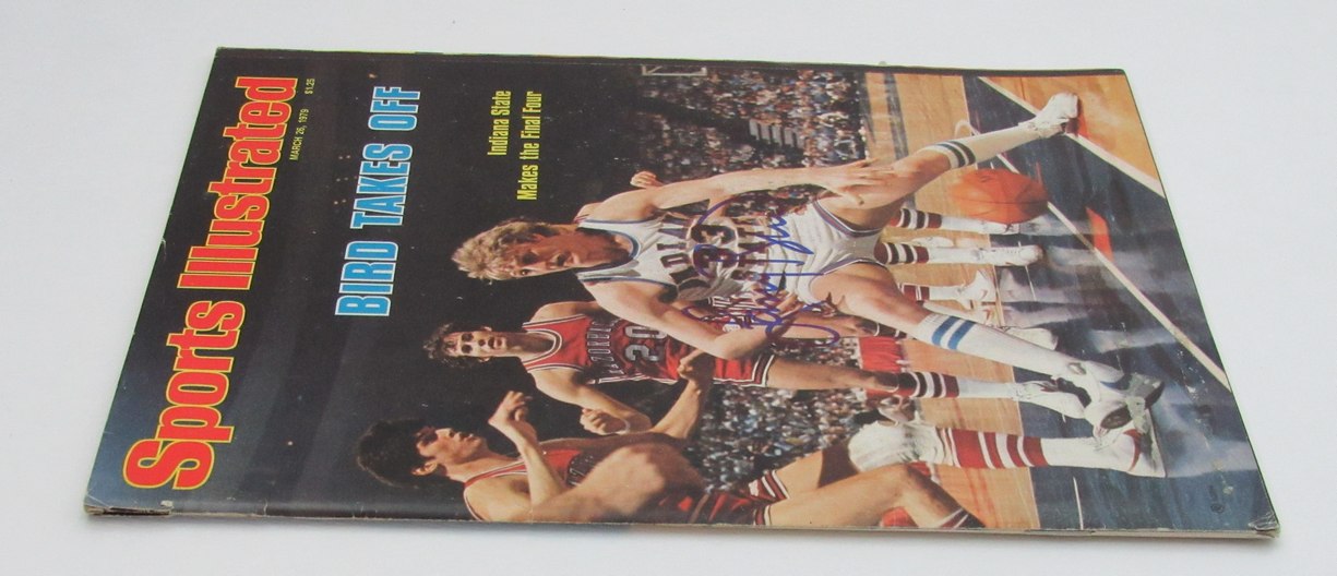 Larry Bird Signed 1979 Sports Illustrated Magazine No Label JSA Witness 189239