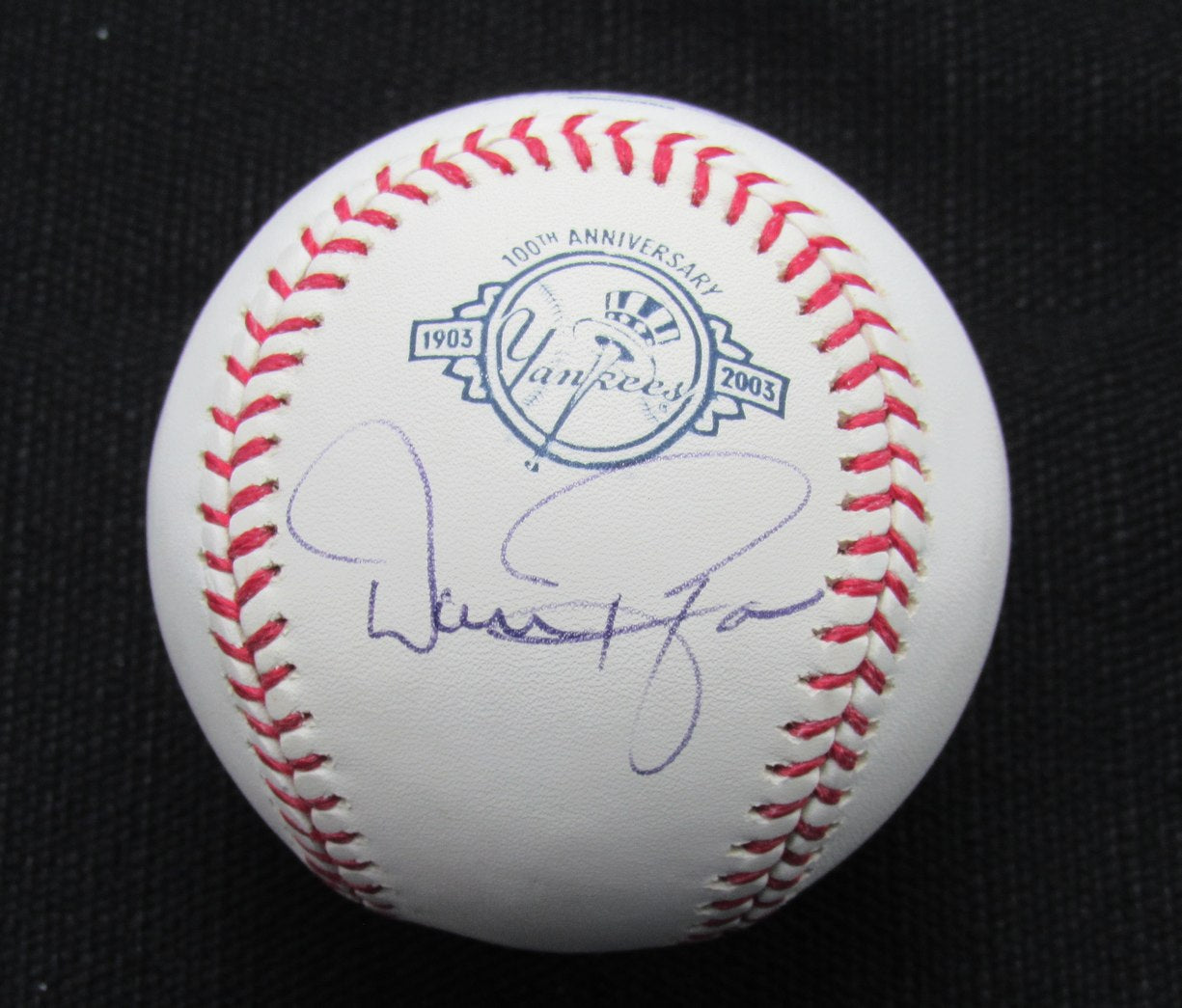 Dan Pasqua Signed/Auto Yankees 100th OML Baseball JSA 186774