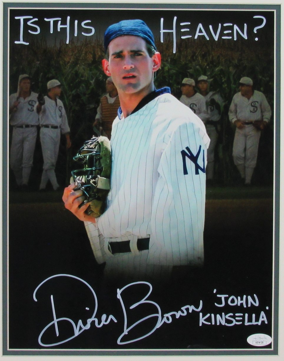 Dwier Brown "Field of Dreams" Signed/Inscribed 11x14 Photo Framed JSA 188513