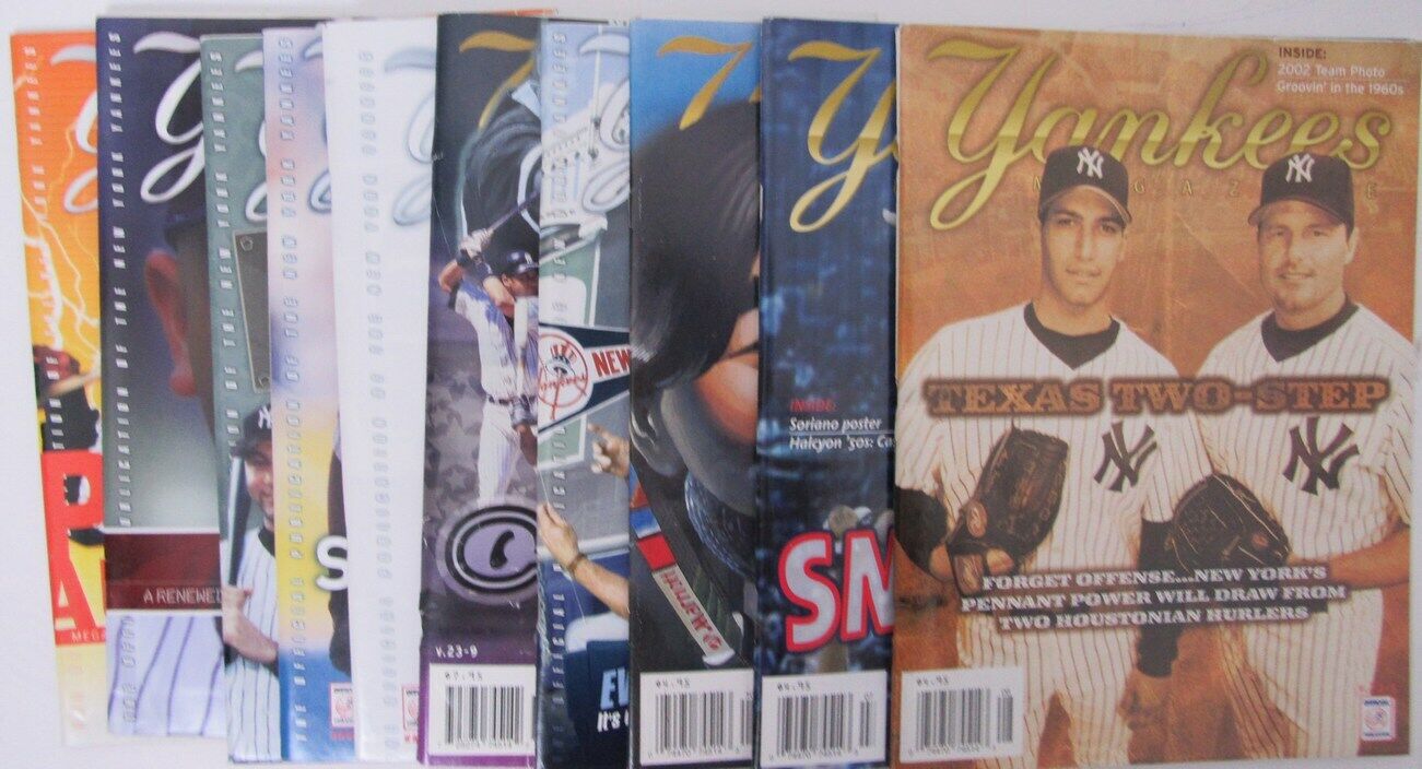 Lot of 10 2002 New York Yankees Magazines Petitte/Clemens 153188