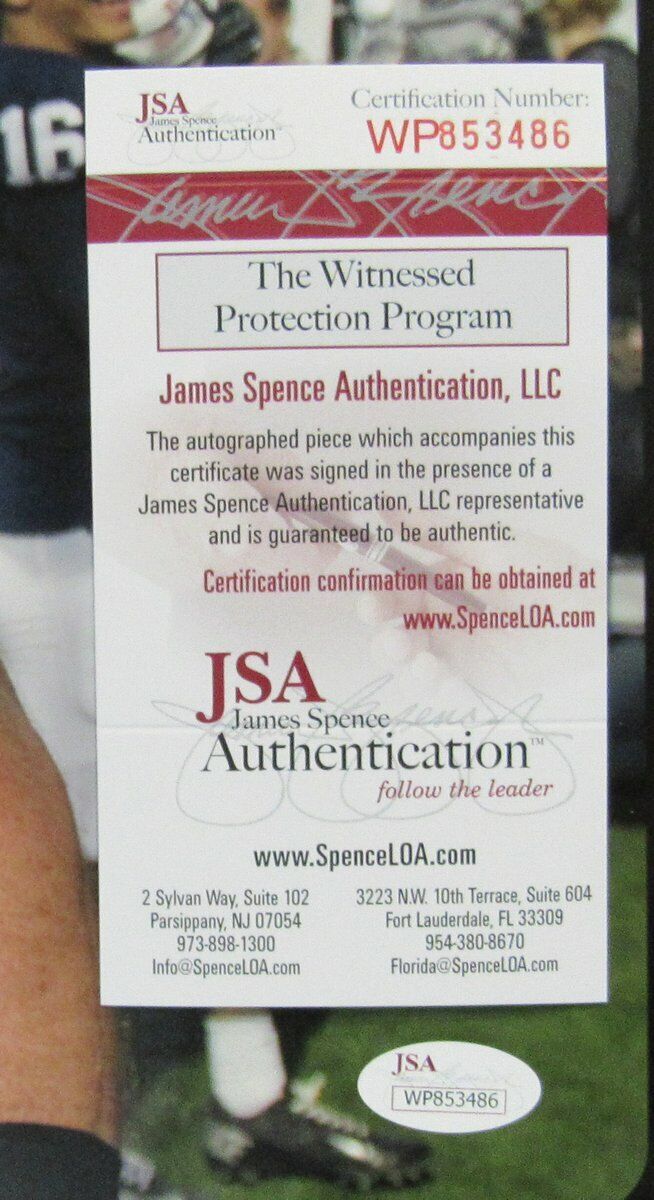 Michael Mauti PSU Penn State Signed 16x20 Color Photo JSA 141895