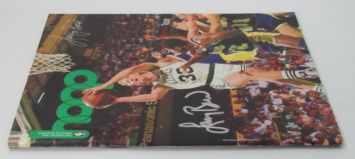 Larry Bird Signed Nov. 17, 1987 Hoop Program Cavaliers vs. Celtics JSA 189298