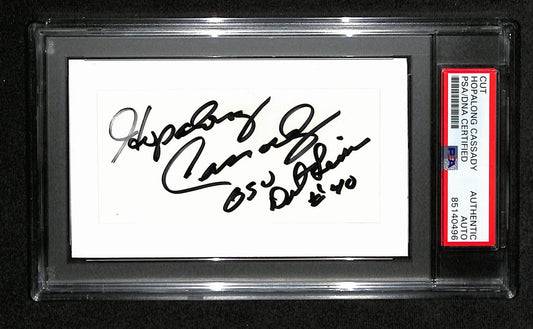 Hopalong Cassady Autographed 3x5 Cut Card PSA/DNA 186510