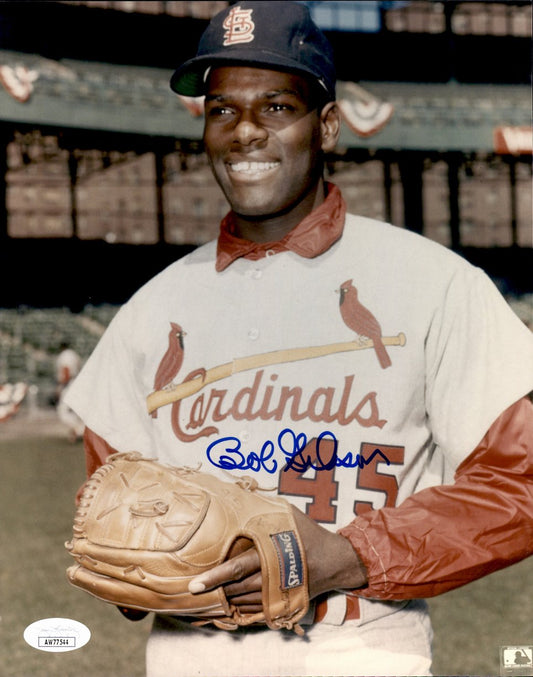 Bob Gibson HOF Signed/Autographed 8x10 Photo St. Louis Cardinals JSA 191446