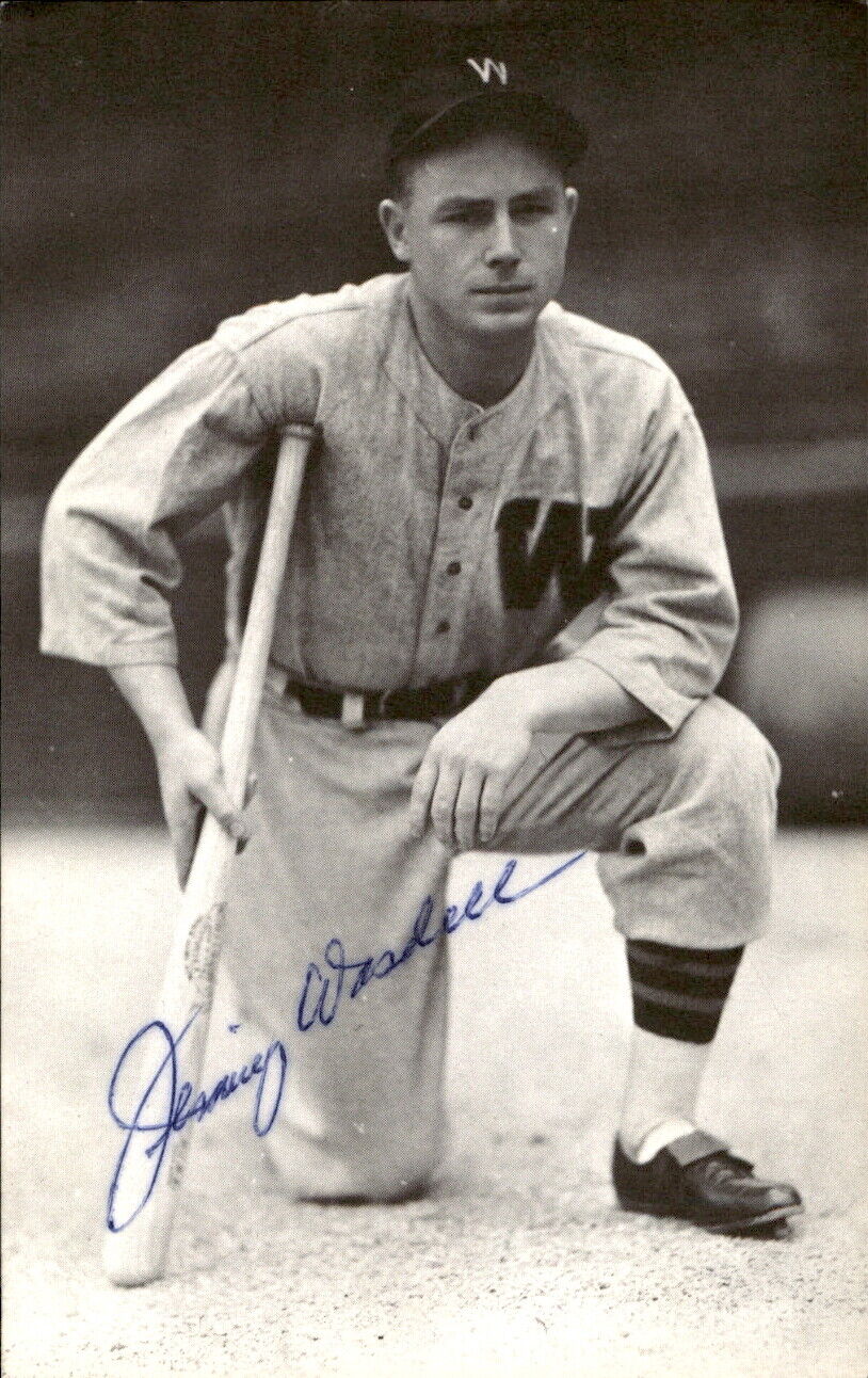 Jimmy Wasdell Senators d. 1983 Signed/Autographed 3x5 Photo 179306