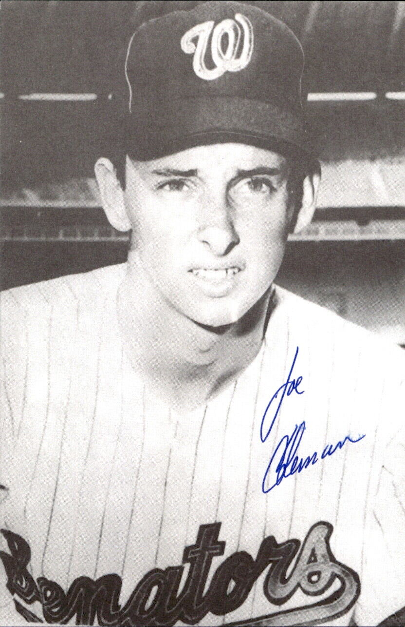 Joe Coleman Senators Signed/Autographed 3x5 Photo 178137