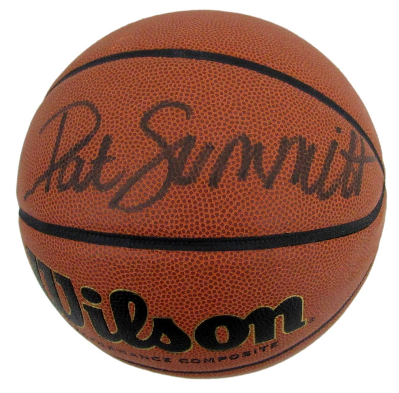 Pat Summitt Autographed Wilson Basketball University of Tennessee Coach JSA