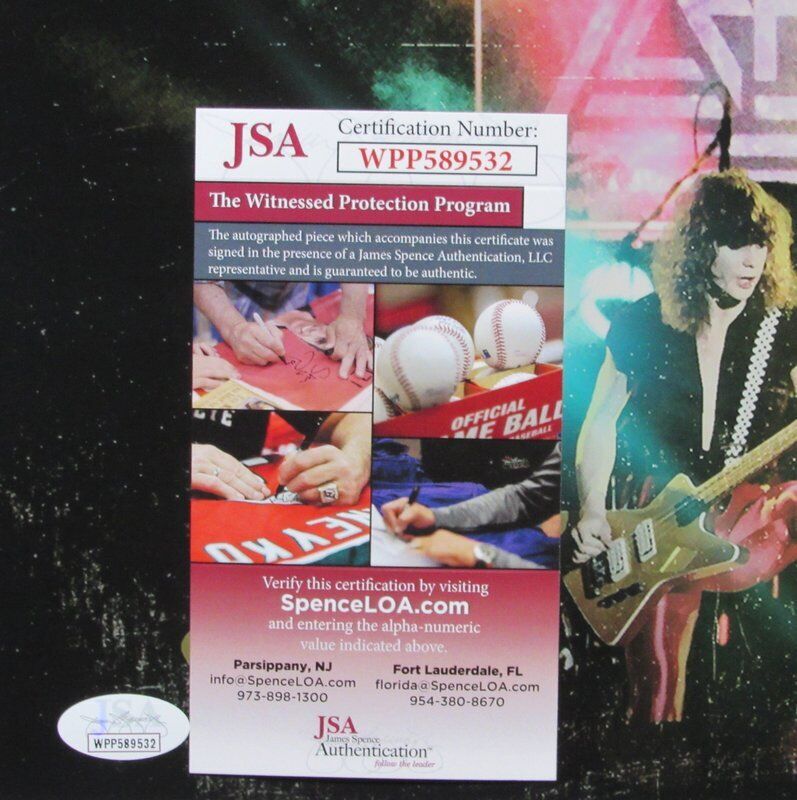 Joe Elliott Autographed 11x14 Photo Def Leppard GROUP JSA
