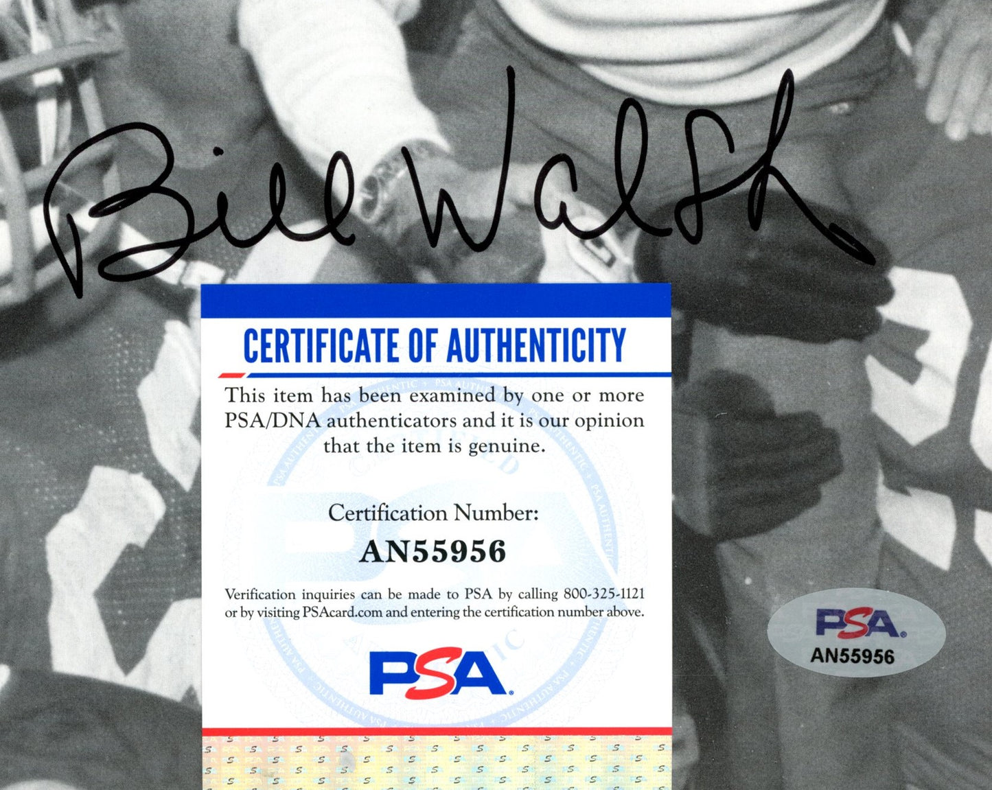 Bill Walsh HOF Signed/Auto 8x10 Magazine Photo San Francisco 49ers PSA/DNA 188082