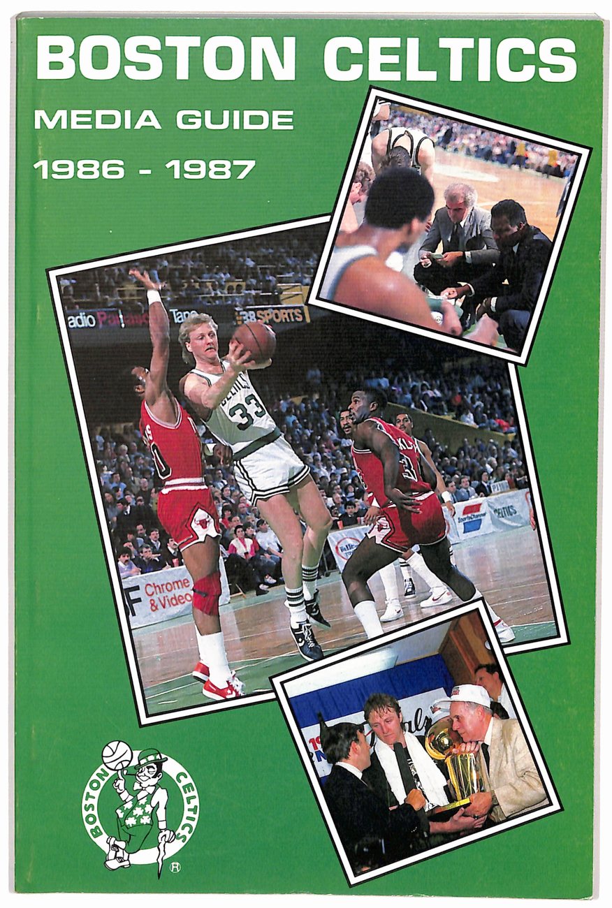 1986-87 Boston Celtics Media Guide Auerbach, Larry Bird HOF 182067