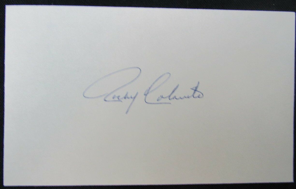 Rocky Covalito Cleveland Indians Signed/Autographed 3x5 Index Card 163085