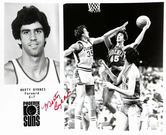 Marty Byrnes Suns Vintage Team Issued Signed/Auto 8x10 Photo 189088