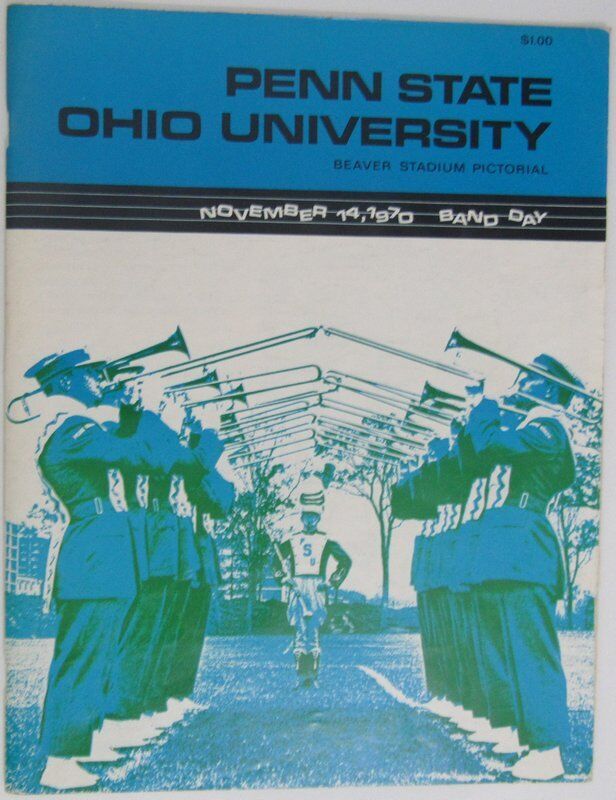 1970 Penn State Nittany Lions vs. Ohio University Football Program 137774