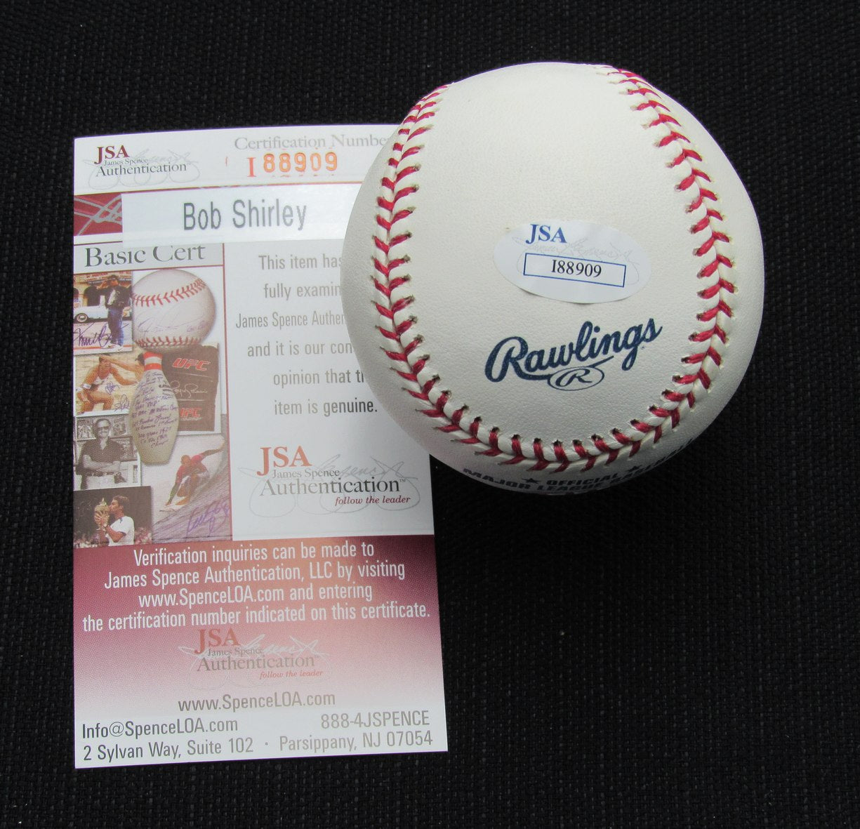 Bob Shirley Signed/Auto Yankees 100th OML Baseball JSA Inscr 186860