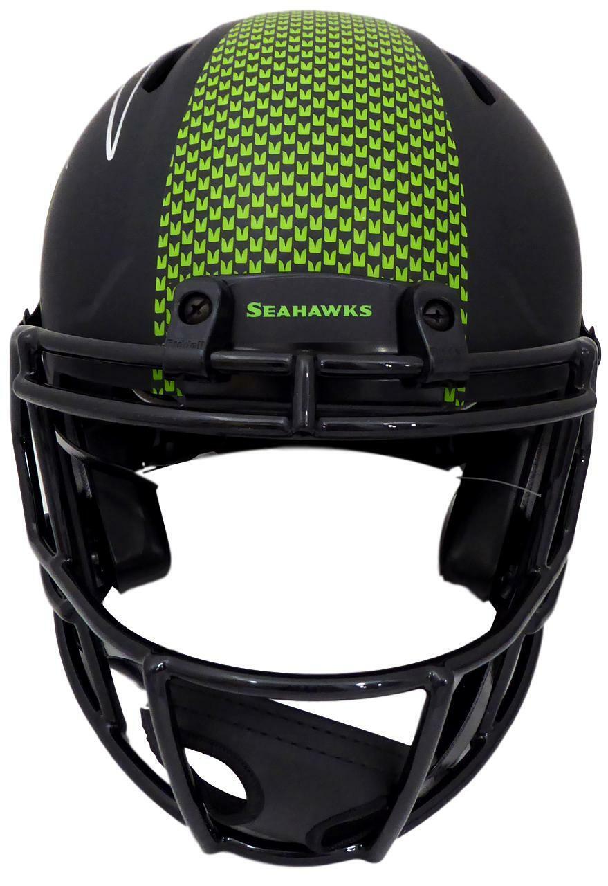 Russell Wilson Signed Seahawks Eclipse Full size Authentic Helmet RW Holo 154074