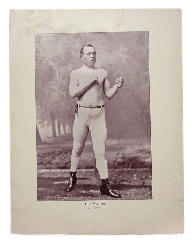 Tug Wilson Boxer 1895 Boxing Gladiators 11x15 Supplement Poster.