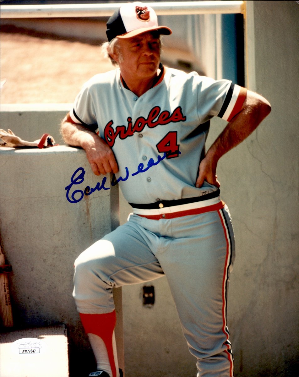 Earl Weaver HOF Signed/Autographed 8x10 Photo Baltimore Orioles JSA 191097