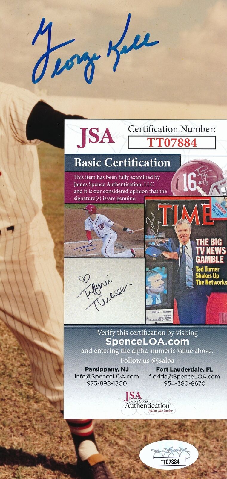 George Kell HOF Detroit Tigers Signed/Autographed 8x10 Photo JSA 165038