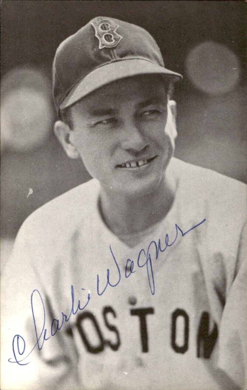 Charlie Wagner Red Sox d. 2006 Signed/Autographed 3x5 Photo 179294
