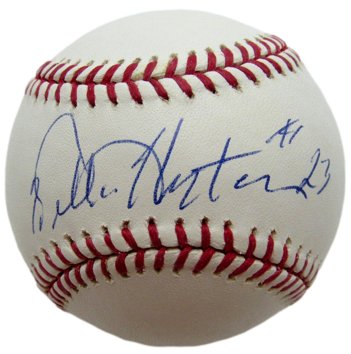 Willie Horton Autographed OML Baseball Detroit Tigers JSA