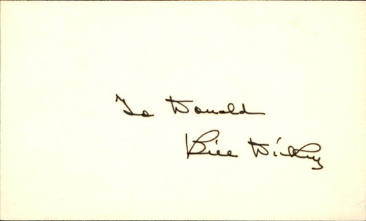 Bill Dickey HOF New York Yankees d.1993 Signed/Autographed 3x5 Index Card 162473