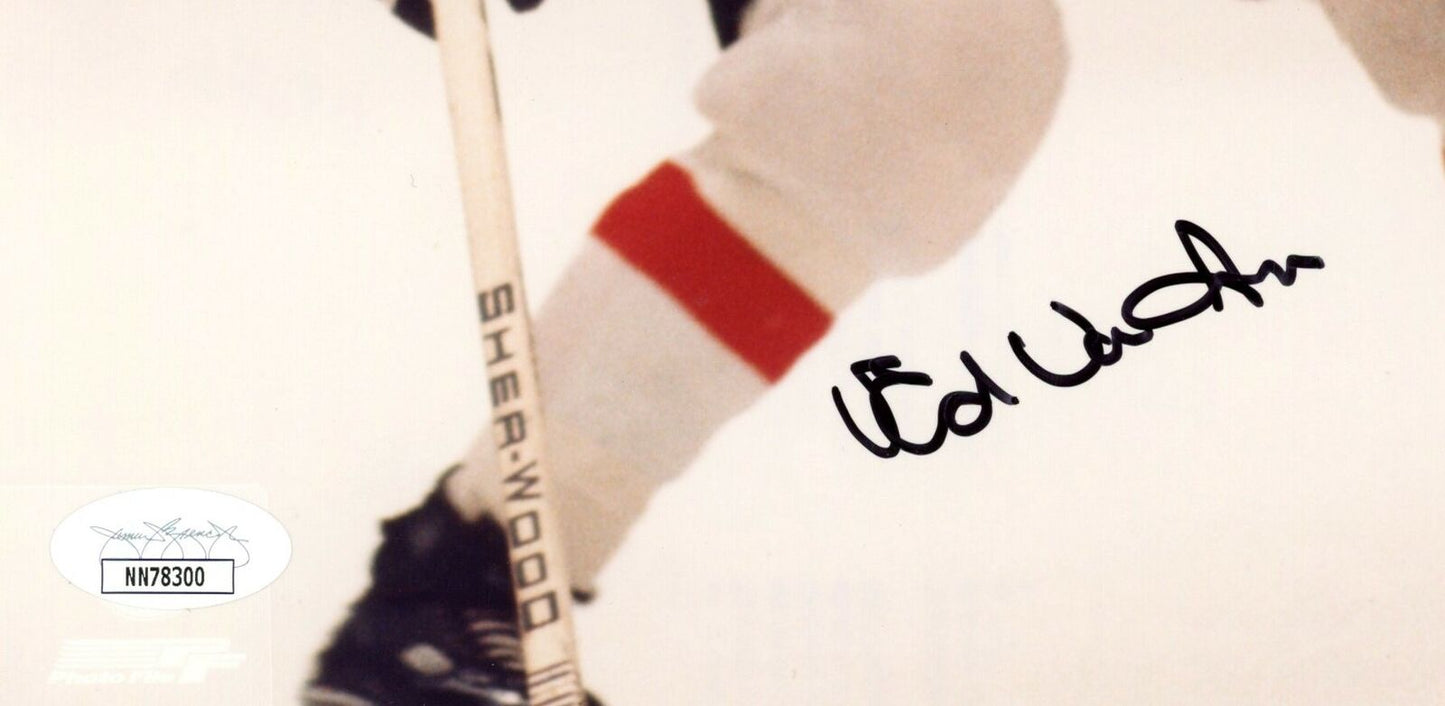 Ed Van Impe Philadelphia Flyers Signed/Autographed 8x10 Photo JSA 159025