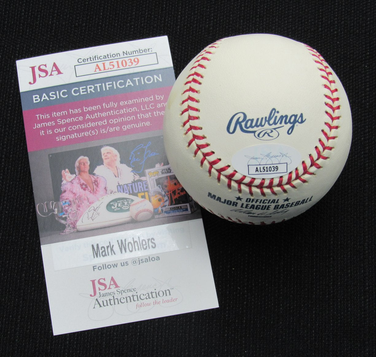Mark Wohlers Signed/Auto Yankees 100th OML Baseball JSA Inscr 186924