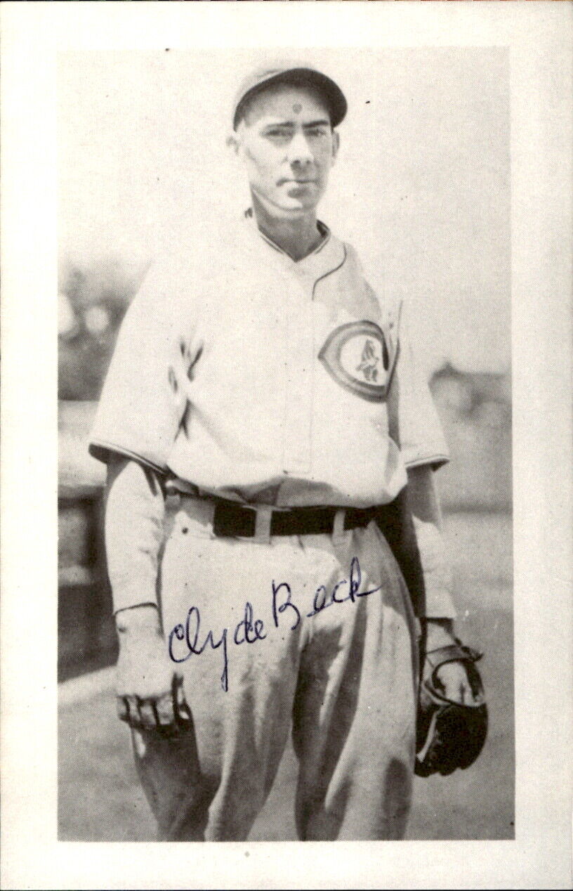Clyde Beck Cubs d. 1988 Signed/Autographed 3x5 Photo 177943