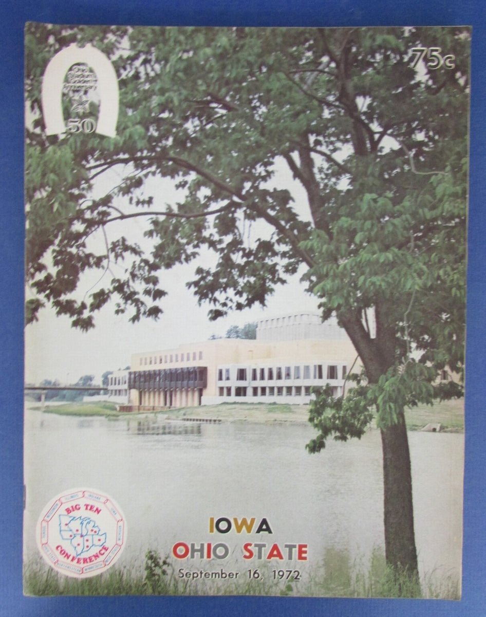 1972 Iowa vs Ohio State College Football Official Program 124112