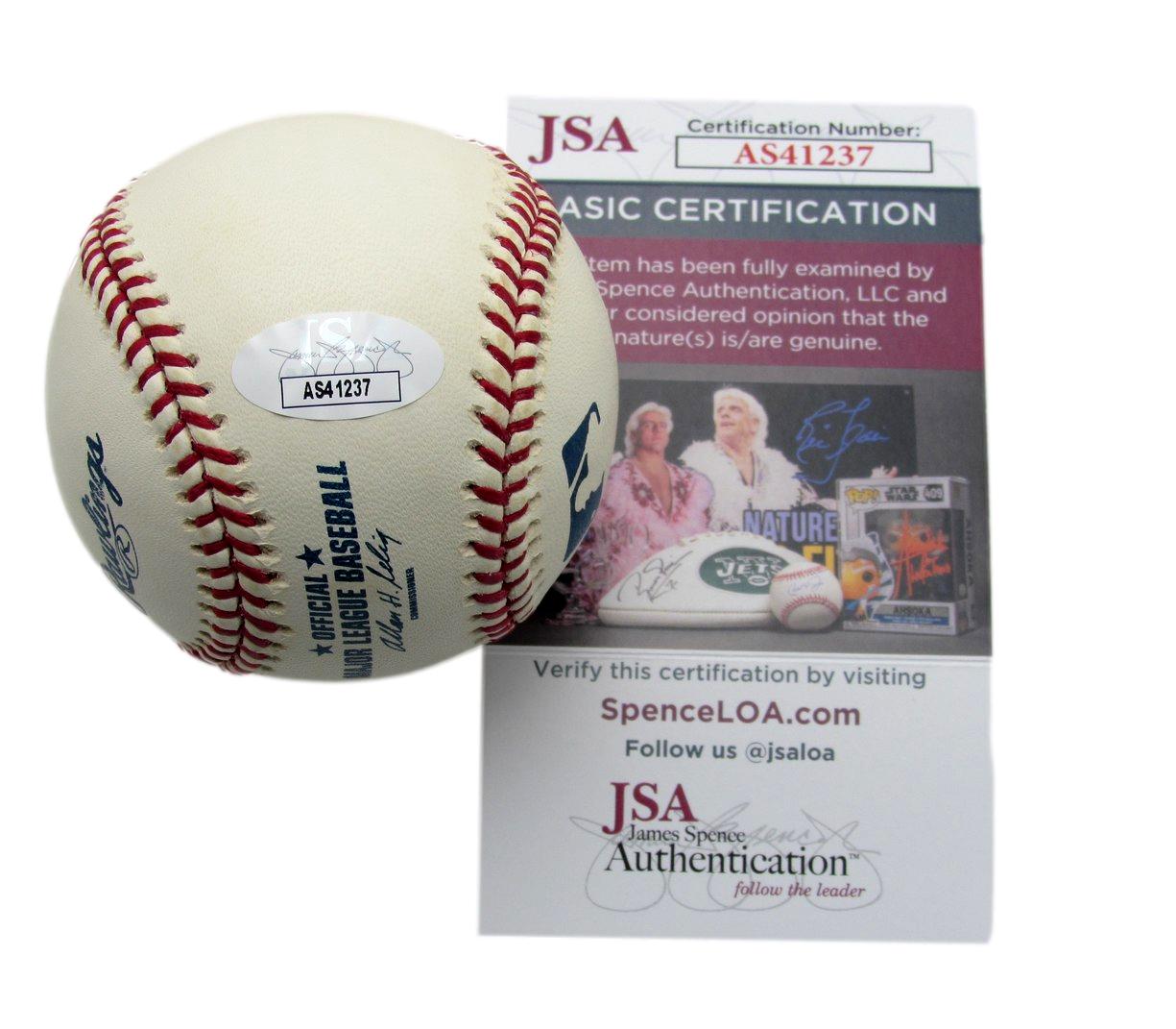 Bobby Wine Signed/Auto Rawlings OML Baseball Philadelphia Phillies JSA 187314