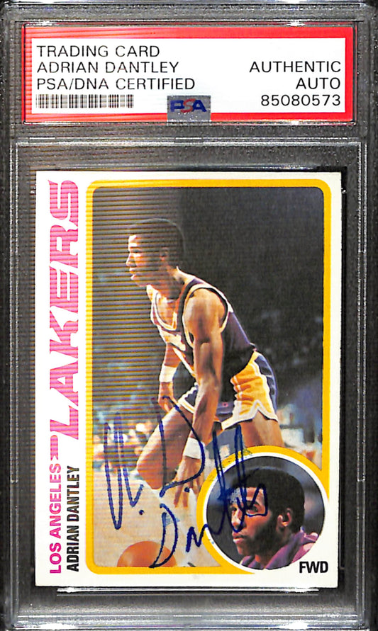 Adrian Dantley Signed/Auto 1978 Topps Card #132 Lakers PSA/DNA 185421