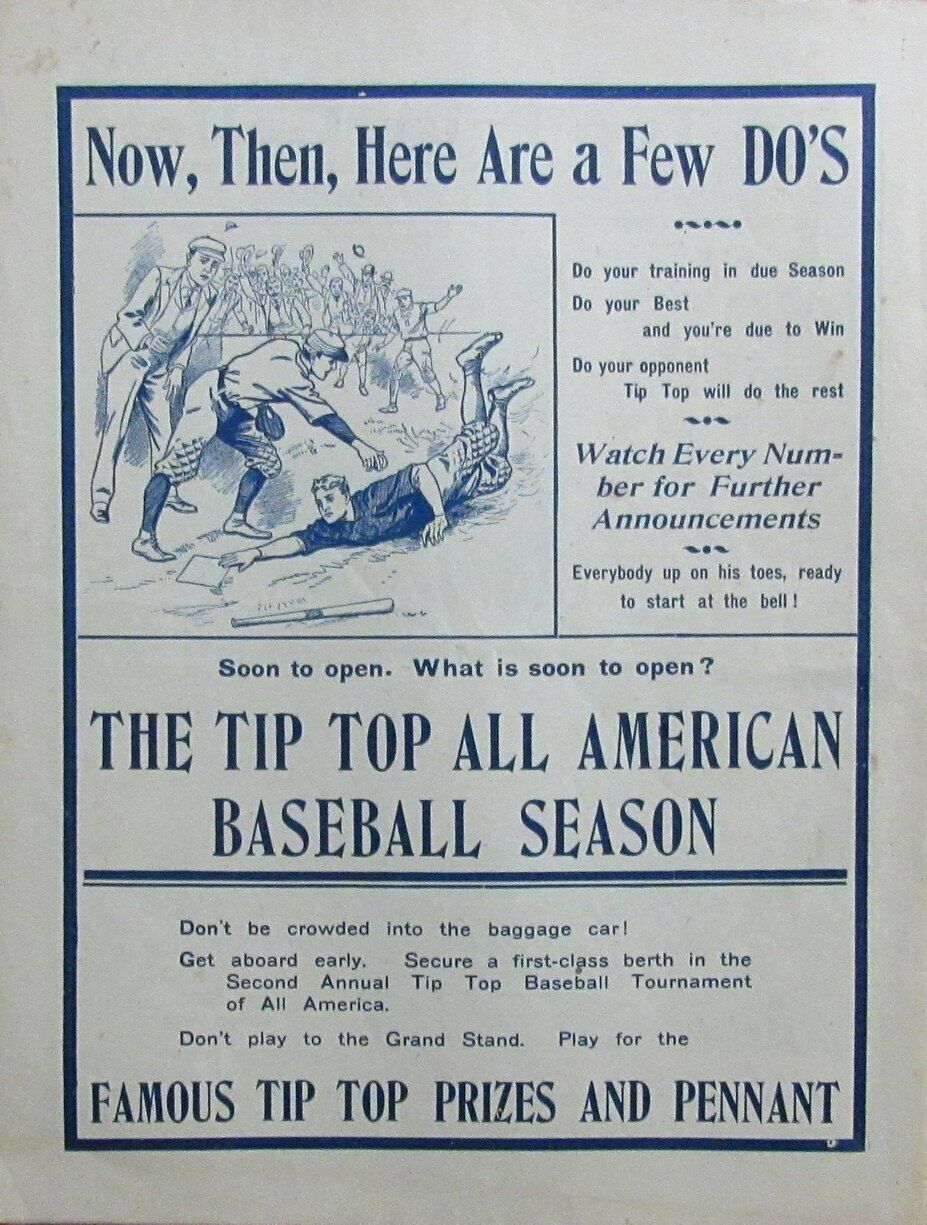 Vintage March 28, 1903 New York Baseball Tip Top Weekly No. 363 Magazine 165297