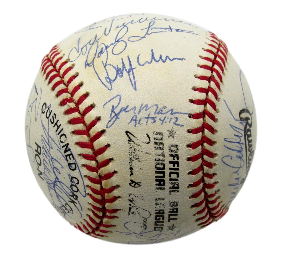 1994 Mets Team Autographed by 30 Green Saberhagen Kent ONL Baseball 182808